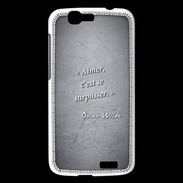 Coque Huawei Ascend G7 Aimer Noir Citation Oscar Wilde