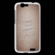 Coque Huawei Ascend G7 Aimer Rouge Citation Oscar Wilde