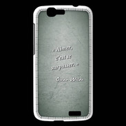 Coque Huawei Ascend G7 Aimer Vert Citation Oscar Wilde