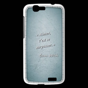 Coque Huawei Ascend G7 Aimer Turquoise Citation Oscar Wilde