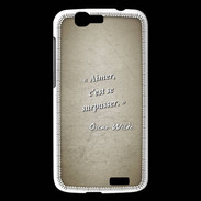 Coque Huawei Ascend G7 Aimer Sepia Citation Oscar Wilde