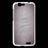 Coque Huawei Ascend G7 Aimer Violet Citation Oscar Wilde