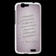Coque Huawei Ascend G7 Chaque fois Rose Citation Oscar Wilde