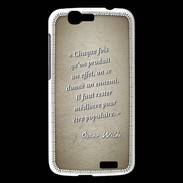 Coque Huawei Ascend G7 Chaque fois Sepia Citation Oscar Wilde