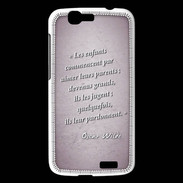Coque Huawei Ascend G7 Dieux prières Rose Citation Oscar Wilde