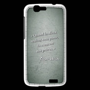 Coque Huawei Ascend G7 Dieux prières Vert Citation Oscar Wilde