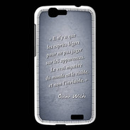 Coque Huawei Ascend G7 Esprits légers Bleu Citation Oscar Wilde