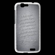 Coque Huawei Ascend G7 Esprits légers Noir Citation Oscar Wilde