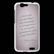 Coque Huawei Ascend G7 Esprits légers Rose Citation Oscar Wilde
