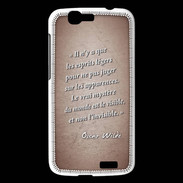 Coque Huawei Ascend G7 Esprits légers Rouge Citation Oscar Wilde