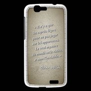 Coque Huawei Ascend G7 Esprits légers Sepia Citation Oscar Wilde