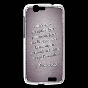 Coque Huawei Ascend G7 Esprits légers Violet Citation Oscar Wilde