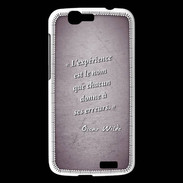 Coque Huawei Ascend G7 Expérience Violet Citation Oscar Wilde
