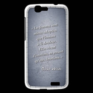Coque Huawei Ascend G7 Femmes émotions Bleu Citation Oscar Wilde