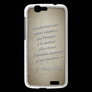 Coque Huawei Ascend G7 Femmes émotions Sepia Citation Oscar Wilde