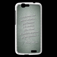Coque Huawei Ascend G7 Femmes émotions Vert Citation Oscar Wilde