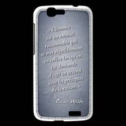 Coque Huawei Ascend G7 Homme animal Bleu Citation Oscar Wilde