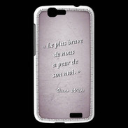 Coque Huawei Ascend G7 Brave Rose Citation Oscar Wilde