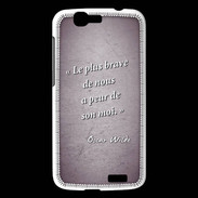 Coque Huawei Ascend G7 Brave Violet Citation Oscar Wilde