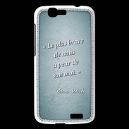 Coque Huawei Ascend G7 Brave Turquoise Citation Oscar Wilde