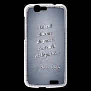 Coque Huawei Ascend G7 Charme passé Bleu Citation Oscar Wilde