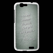 Coque Huawei Ascend G7 Charme passé Vert Citation Oscar Wilde