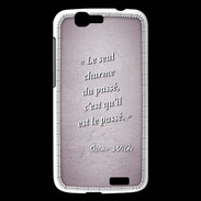 Coque Huawei Ascend G7 Charme passé Rose Citation Oscar Wilde