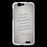 Coque Huawei Ascend G7 Chose vraie Citation Oscar Wilde