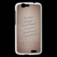 Coque Huawei Ascend G7 Chose vraie Rouge Citation Oscar Wilde