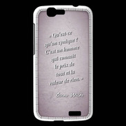 Coque Huawei Ascend G7 Cynique Rose Citation Oscar Wilde
