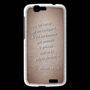 Coque Huawei Ascend G7 Cynique Rouge Citation Oscar Wilde