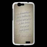 Coque Huawei Ascend G7 Dramatique vieillesse Sepia Citation Oscar Wilde