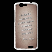 Coque Huawei Ascend G7 Fatalité Rouge Citation Oscar Wilde