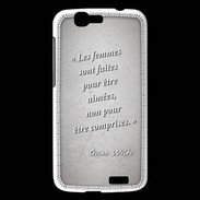 Coque Huawei Ascend G7 Femmes comprises Gris Citation Oscar Wilde