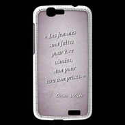 Coque Huawei Ascend G7 Femmes comprises Rose Citation Oscar Wilde