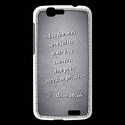 Coque Huawei Ascend G7 Femmes comprises Noir Citation Oscar Wilde