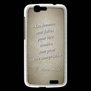 Coque Huawei Ascend G7 Femmes comprises Sepia Citation Oscar Wilde