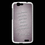 Coque Huawei Ascend G7 Femmes comprises Violet Citation Oscar Wilde