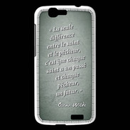 Coque Huawei Ascend G7 Saint pêcheur Vert Citation Oscar Wilde