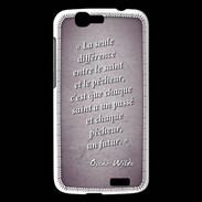 Coque Huawei Ascend G7 Saint pêcheur Violet Citation Oscar Wilde