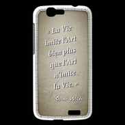 Coque Huawei Ascend G7 Vie art Sepia Citation Oscar Wilde