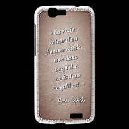 Coque Huawei Ascend G7 Vraie valeur Rouge Citation Oscar Wilde
