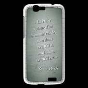 Coque Huawei Ascend G7 Vraie valeur Vert Citation Oscar Wilde