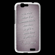 Coque Huawei Ascend G7 Vraie valeur Violet Citation Oscar Wilde