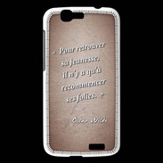 Coque Huawei Ascend G7 Jeuness folie Rouge Citation Oscar Wilde