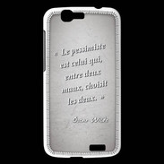 Coque Huawei Ascend G7 Pessimiste Gris Citation Oscar Wilde