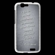 Coque Huawei Ascend G7 Quart d'heure Noir Citation Oscar Wilde