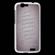 Coque Huawei Ascend G7 Quart d'heure Violet Citation Oscar Wilde