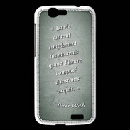 Coque Huawei Ascend G7 Quart d'heure vert Citation Oscar Wilde