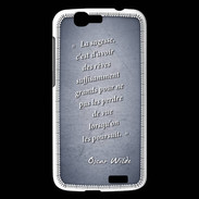Coque Huawei Ascend G7 Sagesse rêves Bleu Citation Oscar Wilde